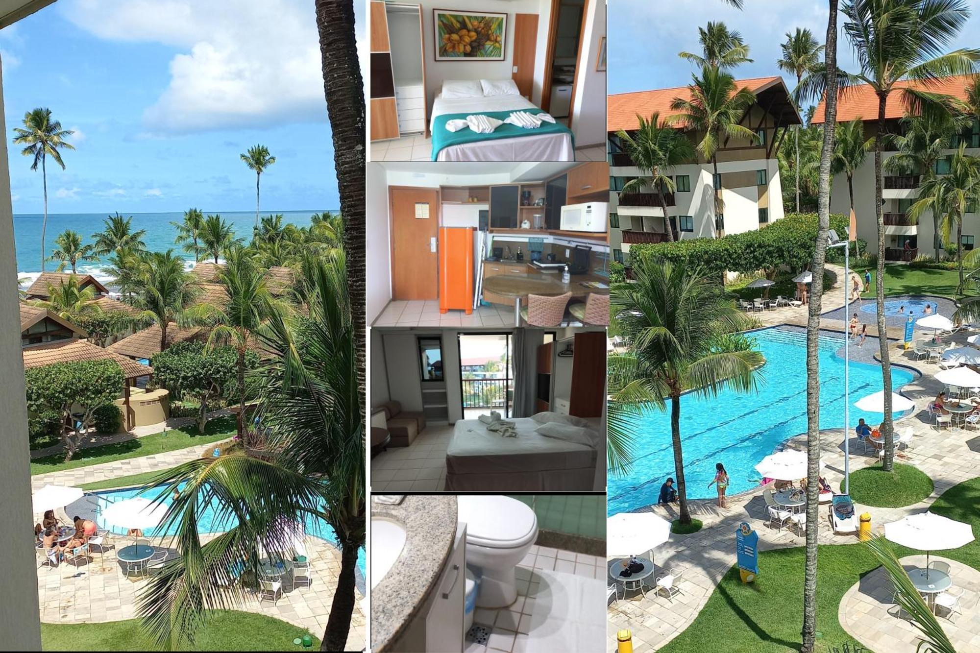 Estudio Marulhos, Varanda Com Vista De Mar E Parque Aquatico, A Beira-Mar Mar De Muro Alto, Com Wi-Fi, Restaurante, Estacionamento E A 10' De ปอร์โต จิ กาลินญาส ภายนอก รูปภาพ